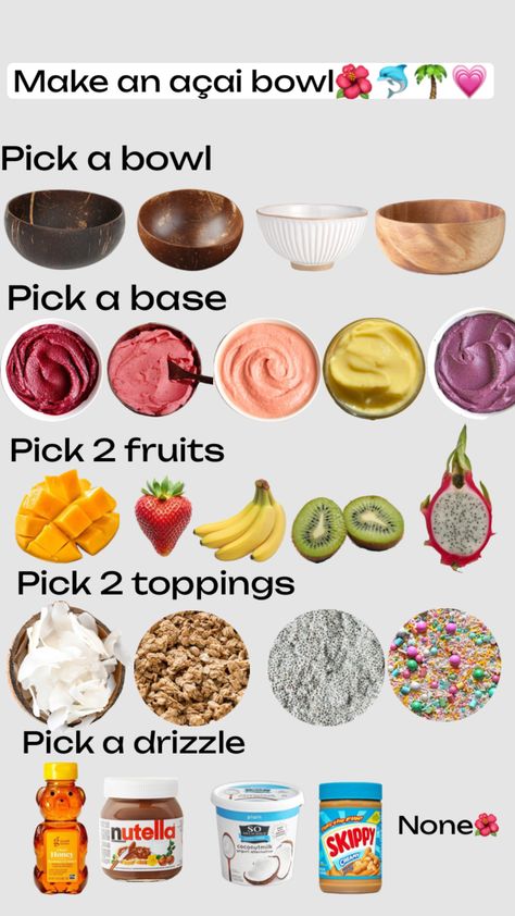 Preppy Food Ideas, Cute Easy Snacks To Make, Preppy Food Recipes, Preppy Breakfast Ideas, Viral Snacks, Aesthetic Essen, Preppy Breakfast, Acai Bowl Recipe Easy, Preppy Food