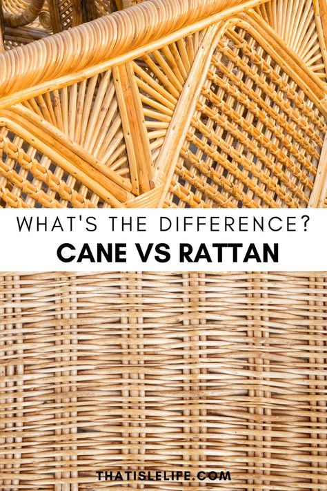 Cane or rattan Rattan Furniture Makeover, Ratan Furniture, Dining Chairs Diy, Cane Baskets, Furniture Remodeling, Wooden Canes, Bamboo Canes, Cane Furniture, Bamboo Furniture