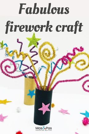 Fabulous fireworks craft for kids. While the kids are waiting for the real fireworks display to light up the night sky let them have some great fun making these indoor fireworks. Transform paper rolls into fireworks with just a few pipe cleaners and some shiny stickers. A fun bonfire night craft for kids. #fireworkscraft #fireworkcraftforkids #bonfirenightcraft #bonfirenightcraftforkids #fireworks Bonfire Activities, Bonfire Crafts, Conkers Craft, Firework Craft, Bonfire Night Activities, Bonfire Night Crafts, Easter Handprint Crafts, Fireworks Craft For Kids, Indoor Fireworks