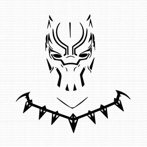 Wakanda Tattoo Ideas, Wakanda Forever Tattoo, Wakanda Tattoo, Black Panther Vector, Marvel Sleeve, Black Panther Symbol, Black Panther Svg, Black Panther Necklace, Panther Svg