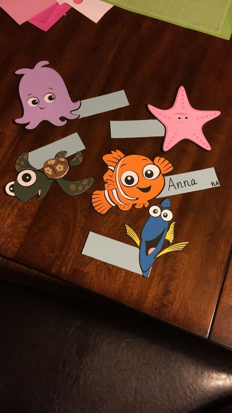 Finding Nemo Door Decorations, Finding Nemo Door Decs, Nemo Classroom Theme, Finding Nemo Classroom Theme, Cute Ra Door Decs, Disney Door Decs, Finding Nemo Decorations, Finding Nemo Theme, Ra Door Tags