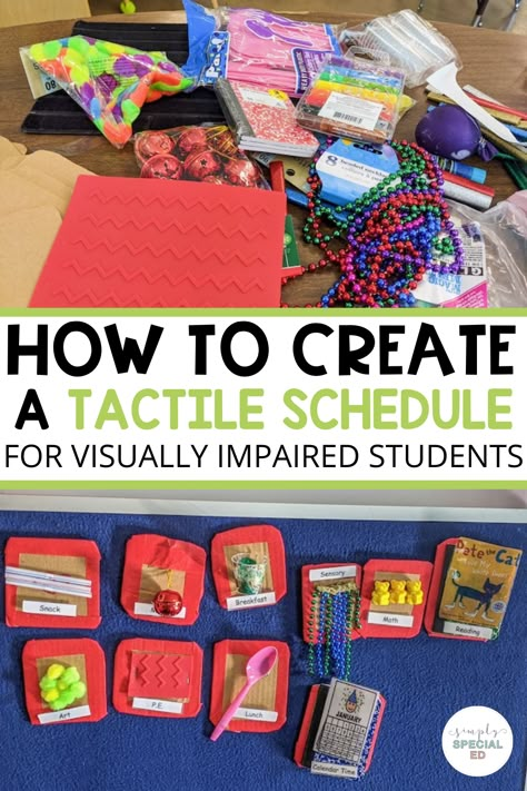 Tactile Games For Blind, Severe Special Needs Activities, Cortical Visual Impairment Activities, Visual Impairment Activities Teaching, Object Schedules Special Education, Cvi Activities Multiple Disabilities, Visuals For Special Education, Pmld Classroom, Visual Schedules Special Education