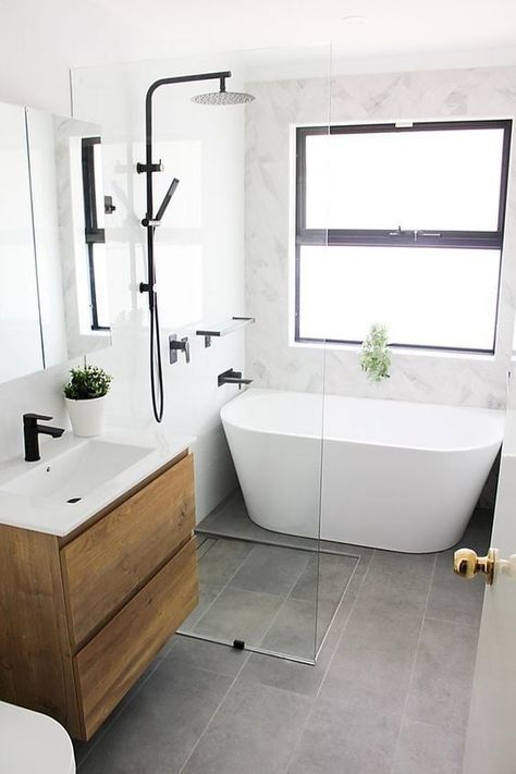 Small Luxury Bathroom, Bathroom Interior Modern, Wet Room Bathroom, Small Bathroom Interior, Aesthetic Bathroom, Wet Room, Tiny Bathrooms, Bathroom Inspiration Decor, Small Bathroom Ideas