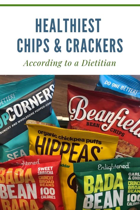 The Healthiest Chips and Crackers on the market according to a dietitian who specializes in healthy snacks - Mindfulness in Faith and Food Healthy Chips From Store, Healthy Packaged Snacks, Bean Chips, Healthy Crackers, Healthy Chips, Childhood Health, Snacks List, Packaged Snacks, Snacks Healthy