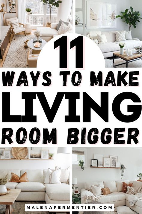 how to make a small living room look bigger Small Family Room Furniture Ideas, New Condo Decor Ideas, Living Room Fungshway, Make Small Living Room Look Larger, Living Room Inspiration Small Space, Small Coastal Living Room Ideas, How To Make Living Room Look Larger, Arranging Furniture In Small Living Room, How To Make A Small Living Room Look Big