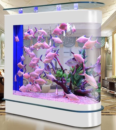 Unique Fish Tanks, Large Fish Tanks, Glass Fish Bowl, Saltwater Fish Tanks, Fish Activities, Aquarium Stand, Aquarium Air Pump, Fish Tank Accessories, Nature Aquarium