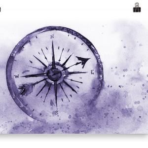 Compass Painting Acrylic, Compass Painting, Compass Watercolor, Stencil Ideas, Z Arts, Unframed Art Prints, Giclée Print, Watercolor Background, Giclee Art Print