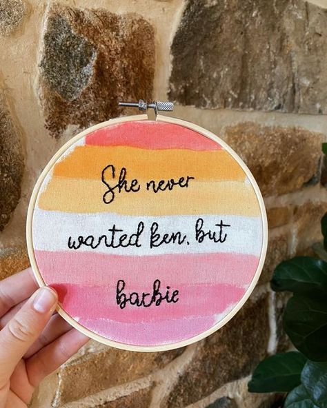 Meg on Instagram: "She doesn’t have to to be sorry ❤️ @kategill #pride #lesbian #embroidery #queer #lgbtqia" Lesbian Crafts, Lesbian Embroidery, Diy Pride Crafts, Sapphic Embroidery, Pride Embroidery, Queer Embroidery, Pride Flag Embroidery, Lesbian Cross Stitch, Feminism Embroidery