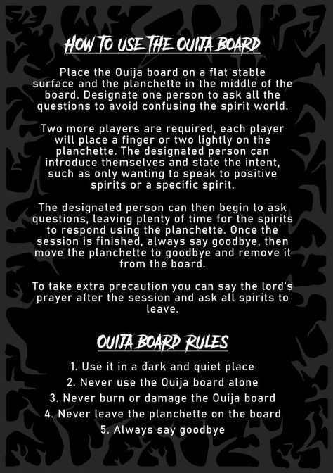 Ouija Board Rules, Ouija Board Aesthetic, Oujia Boards, Ghost Communication, Paranormal Facts, Communication Games, Ghost Hunting Equipment, Ghost Spirit, Witch Herbs