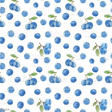 Repeating blueberry pattern which I like Blueberry Background, Berries Illustration, Blueberry Design, Prom Posters, Color Me Mine, Background Cute, Cute Wallpaper, Floral Poster, Album Design