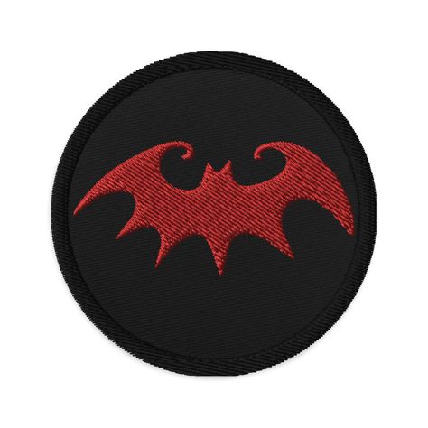 Gothic Vampire Bat that will be sure to add spooky flair to any outfit. Spice up your outfit by adding an eye-catching embroidered patch. Thanks to its durable twill fabric, the patch is resilient to heat. Order it today and get ready to start embellishing! * 26% cotton, 74% polyester * 3″ (7.6 cm) in diameter * Attachment options: iron-on, sew-on, or safety pin * Blank product sourced from China This product is made especially for you as soon as you place an order, which is why it takes us a bit longer to deliver it to you. Making products on demand instead of in bulk helps reduce overproduction, so thank you for making thoughtful purchasing decisions! Halloween Patches, Gothic Vampire, Whimsical Halloween, Halloween Vampire, Visible Mending, Vampire Bat, Diy Buttons, Cool Gadgets To Buy, Emo Scene