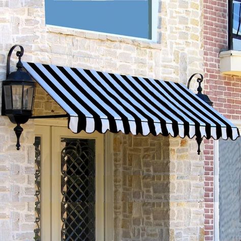 Awning Over Door, Fixed Window, Door Awning, Window Awning, Door Canopy, Door Awnings, Brick Exterior House, Window Awnings, Standing Seam