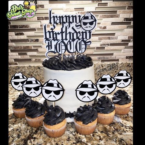 Homies Cake Ideas, Lowrider Birthday Theme, Lowrider Birthday Cake, Cholo Party Theme Ideas, Cholo Party Decorations, 50th Birthday Party Ideas For Men, Baby Surprise, School Cake, Christmas Birthday Party