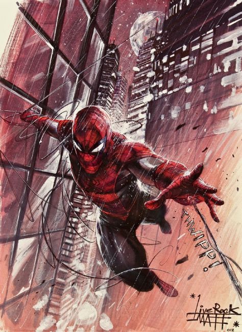 Spider-man by Francesco Mattina Comic Art Miss Hulk, Art Spiderman, All Spiderman, Spectacular Spider Man, Spiderman Artwork, Bd Comics, Marvel Comics Art, Marvel Vs, Spiderman Art