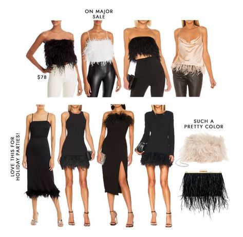 Holiday party pieces - loving the feather trend! #LTKunder100 #LTKSeasonal #LTKstyletip Andee Layne, Feather Top, Outfits Amazon, Holiday Party Outfits, Feather Tops, Womens Outfit, Target Finds, Dresses Fall, Holiday Party Outfit