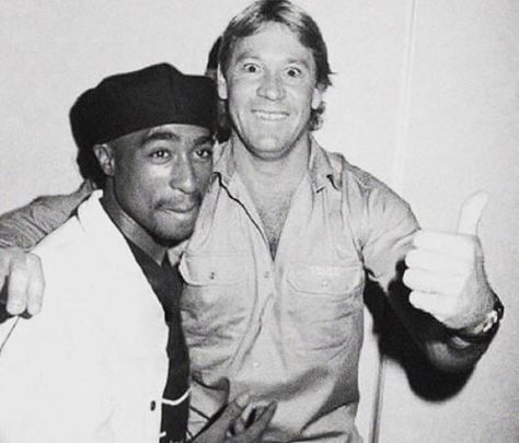 Weekend Vibes... Wish this was true... #weekendvibes #thuglife  #steveirwin #tupac #2pac  #lifestyle #menswear #photoshop  #thenorthernfellsclothingco  @thenorthernfellsclothingco Steve Irwin Day, Tupac Makaveli, Irwin Family, Epic Pictures, Steve Irwin, Birthday Today, Rap God, Tupac Shakur, The Don