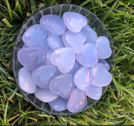 #aesthtic #crystals #aesthticcrystals Pretty Crystals, Crystal Vibes, Crystal Aesthetic, Pretty Rocks, Cool Rocks, Blue Ray, Minerals And Gemstones, Throat Chakra, Blue Chalcedony