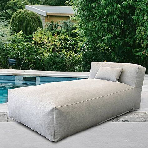 Amazon.com: OPEAK Patio Furniture Set Bean Bag Chaise Lounge Chair Patio Daybed Furniture Outdoor Sofa Couch Pool Lounge Chairs High Density Foam Filling Modern Comfy Patio Couch (Light Beige) : Patio, Lawn & Garden Bean Bag Lounge Chair, Pool Lounge Chairs, Patio Daybed, Patio Couch, Pool Lounge, H Design, Patio Furniture Set, Outdoor Chaise Lounge, Chaise Lounge Chair