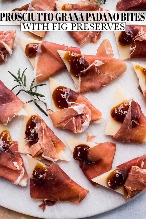 Prosciutto di Parma Wrapped Grana Padano Pruchutto Appetizer, Prociutto Appetizers, Proscuitto Appetizers, Preserve Meat, Prosciutto Appetizer, Italian Side Dishes, Prosciutto Recipes, Skewer Appetizers, Prosciutto Wrapped