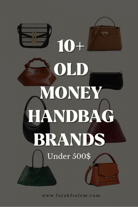 Quiet Luxury Purse, Old Money Purse, Quiet Luxury Bags, Demellier Bags, Old Money Bags, Old Money Style Outfits, Quiet Luxury Aesthetic, Old Money Aesthetic Outfit, Luna Bag