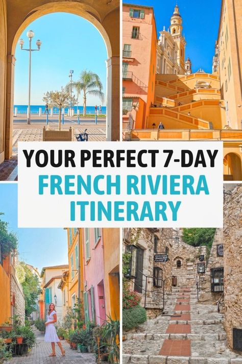 Planning a 7 day French Riviera itinerary? Explore the best places to go in France with our detailed guide. Discover the charm of Provence and the stunning city of Nice France. From French villages to the vibrant Cote Dazur, our France travel guide covers all the must-do activities, top attractions, and things to do. Perfect for those traveling to France and looking for a complete French Riviera trip experience. Visit France like never before! Riviera Aesthetic, France Nice, France Itinerary, San Tropez, France Travel Guide, Visit France, The French Riviera, Trip Itinerary, Nice France