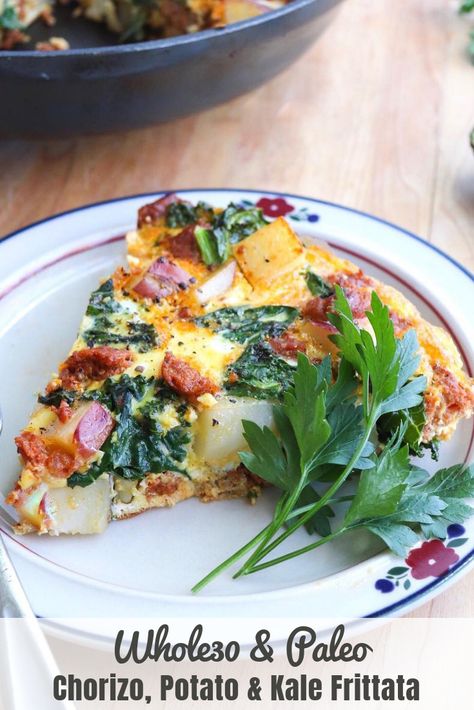 Whole 30 Quiche Recipes, Chorizo Frittata Recipes, Breakfast Potatoes For A Crowd, Best Breakfast Potatoes, Potatoes For A Crowd, Chorizo Frittata, Chorizo Potato, Kale Frittata, Roasted Turnips