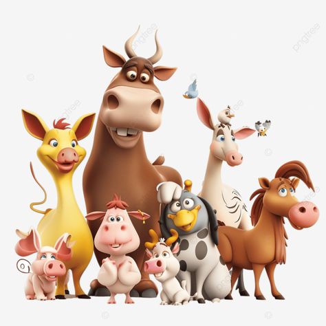 cartoon funny farm animal characters group farm animals cartoon png Cartoon Farm Animals, Animals Group, Cartoon Png Transparent, Character Group, Animals Cartoon, Funny Farm, Cartoon Png, Cartoon Funny, Cartoons Png