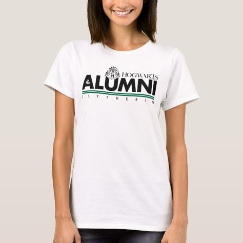 Harry Potter HOGWARTSâ„?20Alumni SLYTHERINâ„?20T-Shirt #Ad , #ad, #Alumni, #SLYTHERIN, #Shirt, #HOGWARTS, #Shop Alumni Shirts, Hogwarts House Colors, Hogwarts Alumni, Hogwarts Crest, Baseball Outfit, Harry Potter Hogwarts, Womens Basic, Casual Wardrobe, Tshirts Online