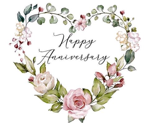 Watercolor Anniversary Cards, Happy 55th Anniversary, Watercolor Anniversary Card, Watercolor Anniversary, Wedding Anniversary Images, Thanks For Birthday Wishes, Anniversary Quotes For Husband, Anniversary Images, Anniversary Pics