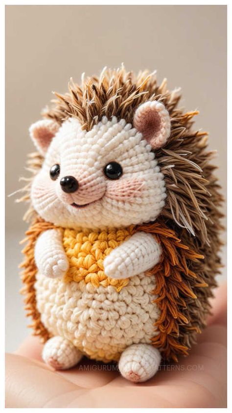 Hedgehog Crochet Pattern Free, Amigurumi Hedgehog, Crochet Bird, Crochet Hedgehog, Crochet Bird Patterns, Coastal Holiday, Crochet Birds, Amigurumi Elephant, Crochet Amigurumi Free Patterns