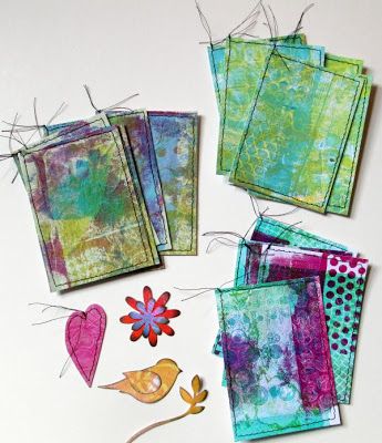 Gelli Printing Tutorials, Gelatin Printing, Gelli Printing Techniques, Gel Prints, Gelli Plate Techniques, Journaling Tags, Mono Printing, Gelli Printing Art, Gelli Plate Art