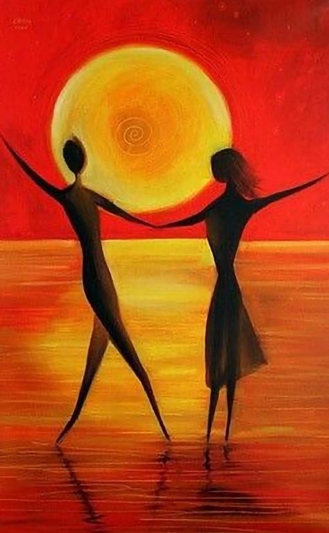 Two People Holding Hands, Love Canvas Painting, People Holding Hands, Afrique Art, Draw Two, Cubism Art, African Art Paintings, Soyut Sanat Tabloları, Art Painting Gallery