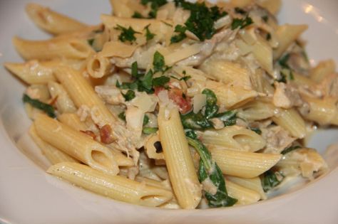 Kitchen Sync, Chicken Breast Pasta, Smoked Chicken Recipes, Chicken Penne Pasta, Penne Recipes, Penne Pasta Recipes, Chicken And Mushrooms, Chicken Penne, Chicken And Mushroom