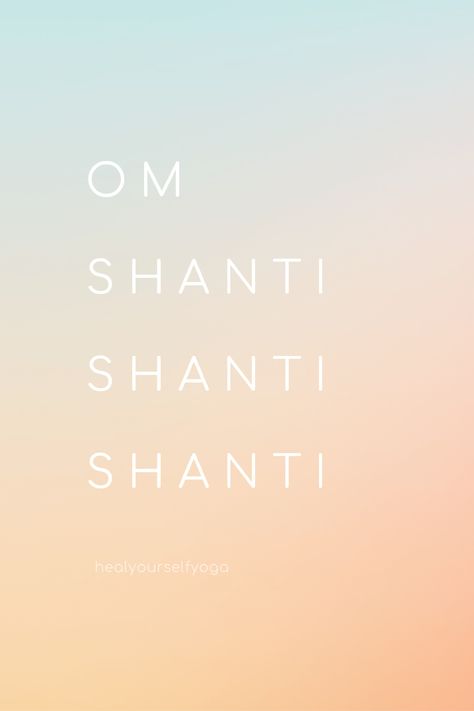 Shanti Tattoo, Shanti Shanti Shanti, Peace Prayer, Become A Yoga Instructor, Mantra Tattoo, Sanskrit Language, Om Mantra, Life Vibes, Sanskrit Mantra