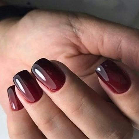 Morticia Nails, Oxblood Nails, Shades Of Nails, Red Black Nails, Brown Acrylic Nails, Witchy Nails, Maroon Nails, Ombré Nails, Brown Acrylic