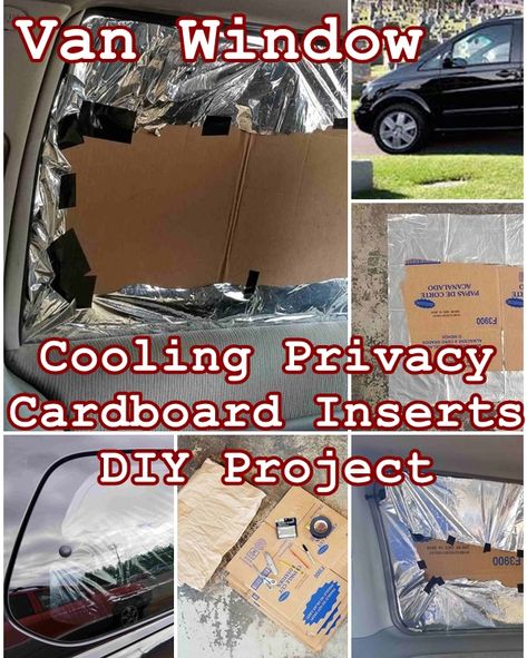 Van Window Cooling Privacy Cardboard Inserts DIY Project | The Homestead Survival Brown Packing Paper, Cardboard Car, Amazon Delivery, Space Blanket, Emergency Blanket, Window Inserts, Car Shade, Windshield Cover, Thermal Blanket