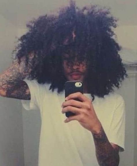 50 Creative Long Hairstyles for Black Men to Let Loose | MenHairstylist.com New Long Hairstyles, Long Curly Hair Men, Natural Hair Men, Black Men Hairstyles, Curly Hair Men, Lorde, Long Curly Hair, Long Hair Styles Men, Long Curly