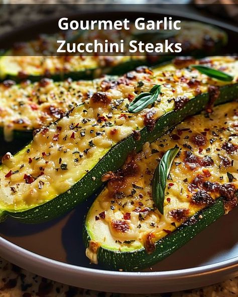 Recipes Vista Gourmet Garlic Zucchini Steaks With Cheese, Cheese Garlic Zucchini Steaks, Zucchini Steaks, Garlic Zucchini, Zucchini Chips Baked, Cheesy Zucchini, Bake Zucchini, Zucchini Chips, Appetizers Easy Finger Food