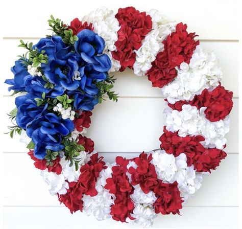 American Flag Wreath, Flag Wreath, Memorial Day Wreaths, Grave Flowers, All Season Wreath, Diy Valentines Decorations, Fourth Of July Decor, July Fourth, July Decor