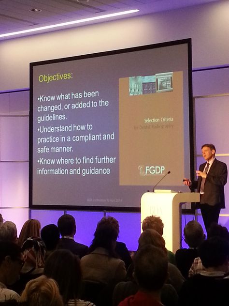 Prof Keith Horner talking about the FGDP(UK)'s Selection Criteria For Dental Radiography, one of the FGDP(UK) series of lectures at the 2014 British Dental Conference Dental Radiography, The Selection