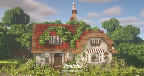 Mushroom Bakery 🍄🥧 Minecraft Map Minecraft Bakery, Minecraft Cherry Blossom House, Minecraft Village Ideas, Pfp Minecraft, Cherry Blossom House, Minecraft Pfp, Minecraft Cherry Blossom, Minecraft House Decor, Cottage Minecraft