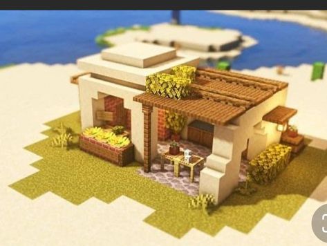 Chalet Minecraft, Minecraft Cool, Minecraft Hack, Construction Minecraft, Minecraft Decoration, Capas Minecraft, Rumah Minecraft Sederhana, Desert House, Minecraft Farm