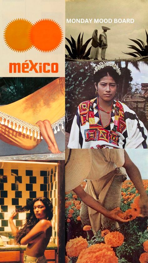 #MEXICO Vintage Mexico Photography, Mexico Moodboard, Mexico City Aesthetic, Monday Mood, City Vibe, Mexico City, Guacamole, Art Direction, Mood Boards