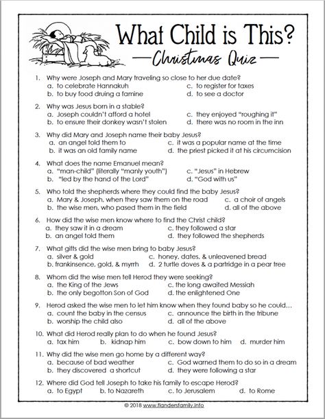 Church Christmas Program Ideas, Christmas Quiz For Kids, Printable Christmas Quiz, What Does Christmas Mean, Christian Christmas Games, Church Christmas Party, Christmas Sunday School, Christmas Quiz, What Child Is This