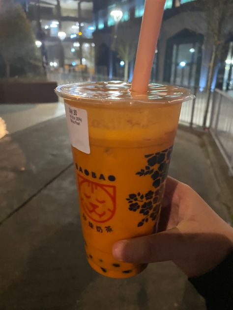 Boba milk tea Thai bubble tea Thai Tea Aesthetic, Thai Iced Tea Starbucks, Thai Milk Tea Boba, Iced Thai Milk Tea, Taiwan Bubble Tea, Thai Tea Boba, Thai Tea With Boba, Thai Milk Tea, Thai Tea