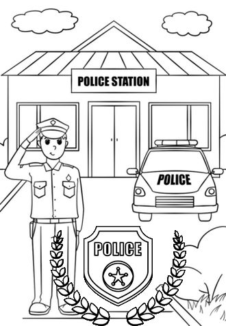 Do you have a child who has a dream to become a police? The police station coloring pages provide a unique opportunity for children to express themselves Lego Police Station, Community Helpers Preschool Activities, Community Places, Community Helpers Preschool, Cars Coloring Pages, Community Helpers, Clipart Black And White, Police Station, Policeman