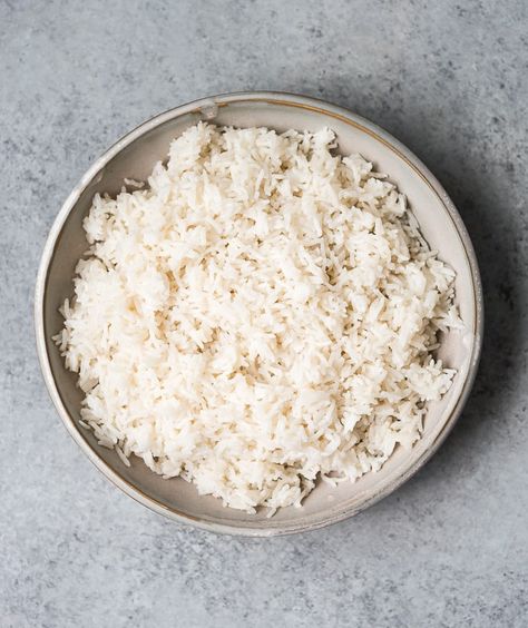 Easy Instant Pot Coconut Rice (and stove top directions) - Life is but a Dish Instant Pot Coconut Rice, Stovetop Rice, How To Reheat Rice, Basmati Rice Recipes, Quick Rice, Rice On The Stove, Chicken Green Beans, Cooking Basmati Rice, Cooking White Rice