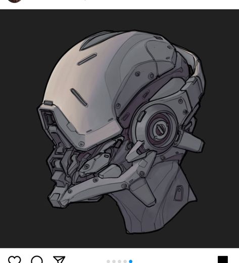 Hardsurface Concept Art, Scifi Helmet Concept Art, Robot Head Concept Art, Super Soldier Concept Art, Mech Helmet, Futuristic Helmet Design, Scifi Mask, Mecha Helmet, Robot Head Design