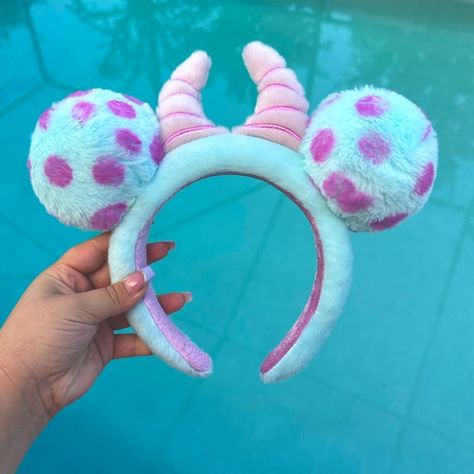 Sully Disney Ears | Sulley Fuzzy Ear Headband For Adults, Monsters, Inc. Sully Disney Ears, Monsters Inc Ears, Monsters Inc Disney Ears, Sully Ears, Disneyland Ootd, Disney Shopping List, Disney World Ears, Sully Monsters Inc, 21 Bday