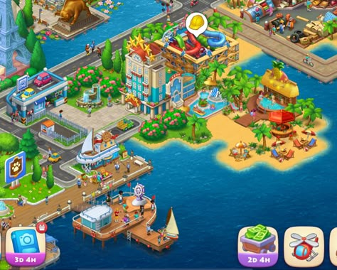 Level 49 Township Landscape Design, Township Game Layout Ideas Level 40, Township Design Ideas Level 21, Township Game Layout Ideas Beginner, Township Game Layout Ideas, Isometric Game Art, Town Ship Design, Game Layout, Hayday Farm Design